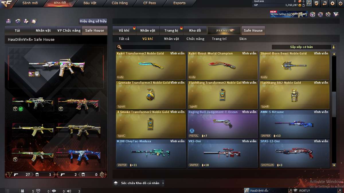 shop acc cf uy tin gia re